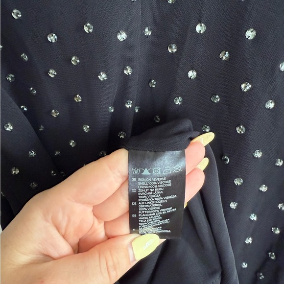 Jimmy Choo for H&M Rhinestone Dress Low Back Size XS - Picture 16 of 16